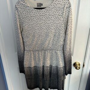 ASOS Monochrome Gradient Long Sleeve Dress